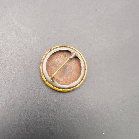 Antique Celluloid Portrait Pin Brooch Woman Short Hair Face Victorian Edwardian - Picture 5 of 5